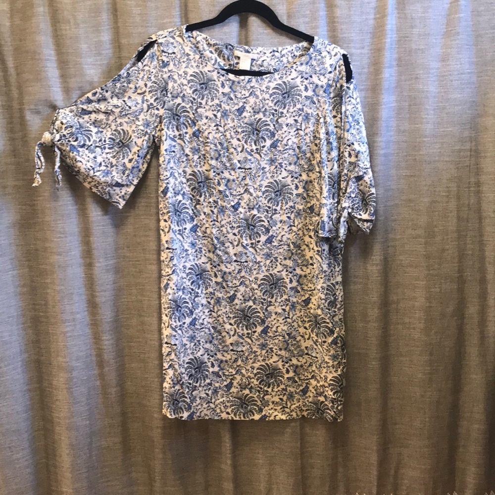 H&M bell sleeve mini dress